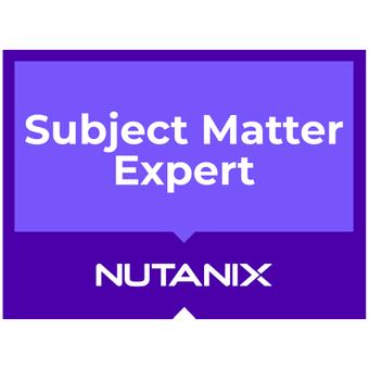 Nutanix Subject Matter Expert SME (2021)